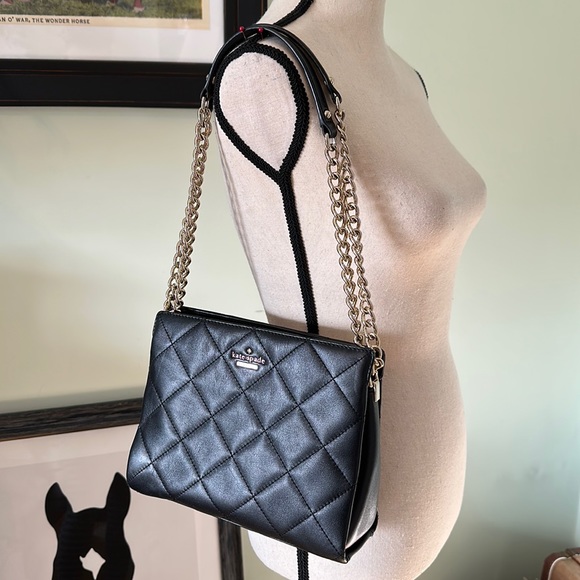 NWT-Kate Spade convertible phoebe shoulder bag in Black - Picture 1 of 14